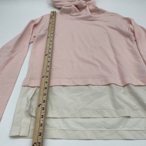 CALIA Pink Effortless Mix Media Funnel Style Lightweight Hoodie Women's Sz XS - Picture 6 of 6